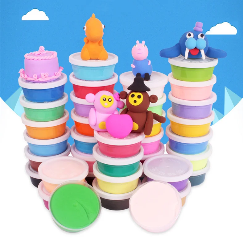 

Modelling clay 36colors DIY Light clay Soft Polymer tools Magic Air Drying Intelligent Plasticine Slime clay Kids gift
