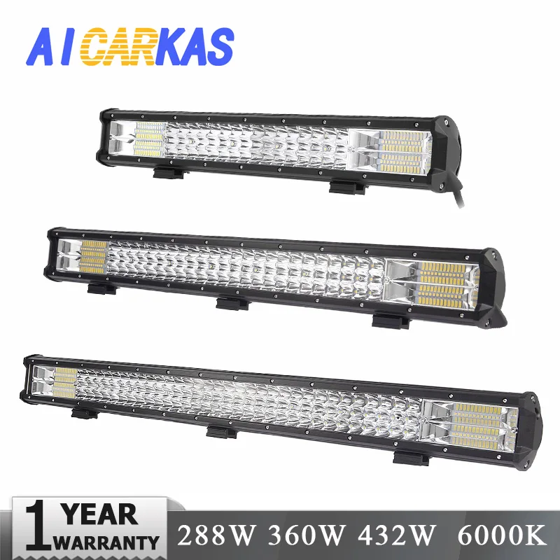 AICARKAS 12V 24V 6000K Светодиодные Фары для Авто 24в грузовик 4х4 Лада нива 4x4 Нива