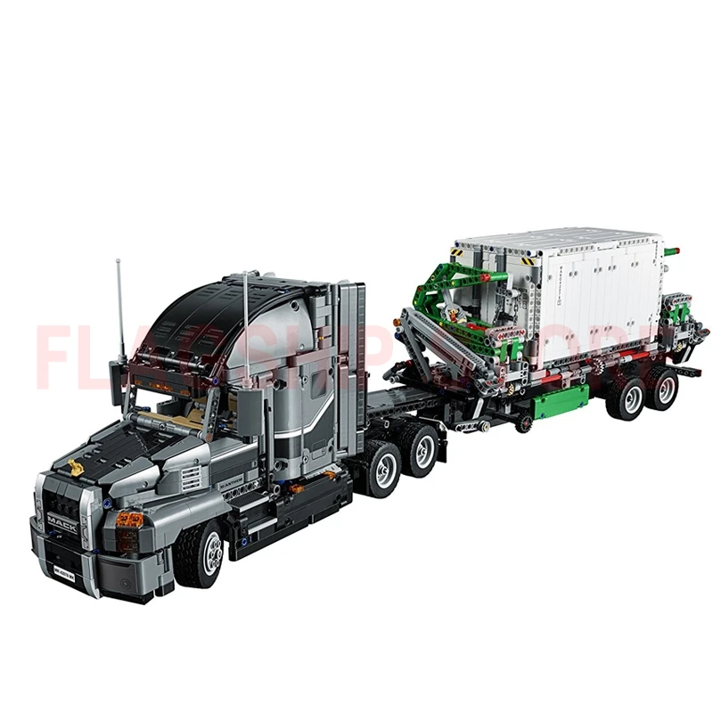 LP 20076 оригинальные 2907 шт. Technic серии Mack большой грузовик набор 42078 строительные блоки кирпичи развивающие игрушки для детей в подарок