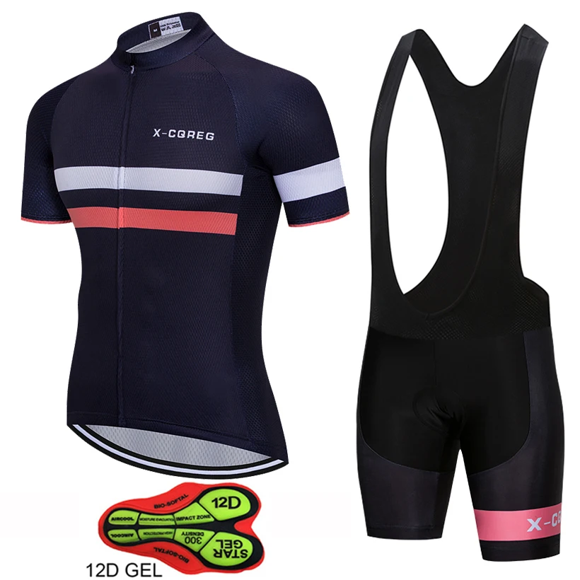 

2019 Summer Pro Team Short Sleeve Men's Cycling Jersey Bib Shorts Bike Set Clothes Ropa Ciclismo Bicycle Clothing Kits 12D Pad