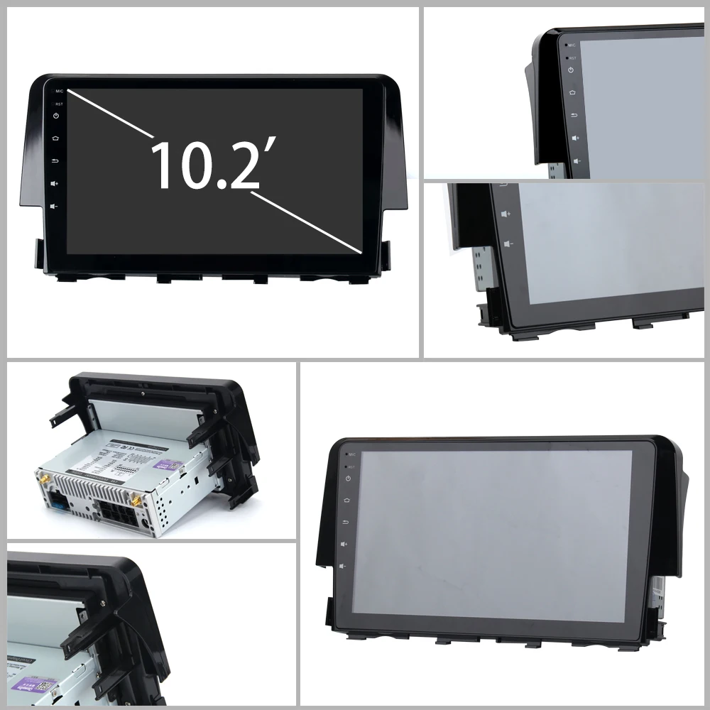 Discount Dasaita 9" Android 8.1 Car GPS Player for Honda Civic 2015-2016 with Octa Core 2GB Ram Auto Radio Multimedia GPS NAVI 4G LTE 19
