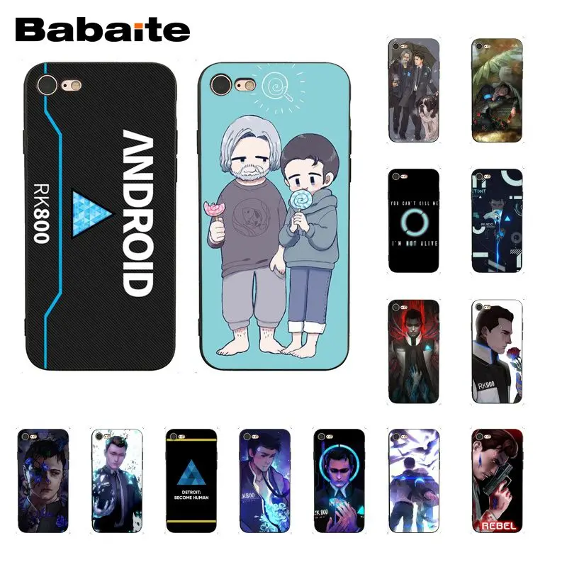 

Babaite Detroit Become Human Android RK800 Connor Kara Phone Case for iphone 11 Pro 11Pro Max 8 7 6 6S Plus X XS MAX 5 5S SE XR