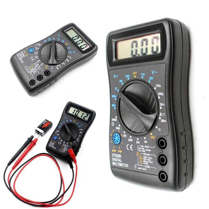 Цифровой мультиметр WHZD DT820B портативный мини измеритель напряжения и