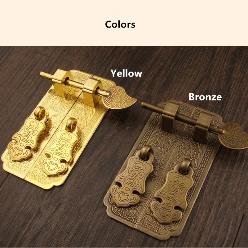 Vintage Brass Handle Kitchen Drawer Cabinet Door Bamboo Flowers Furniture Knobs Hardware Cupboard Pull Handles 10*2.6cm 1 Set |