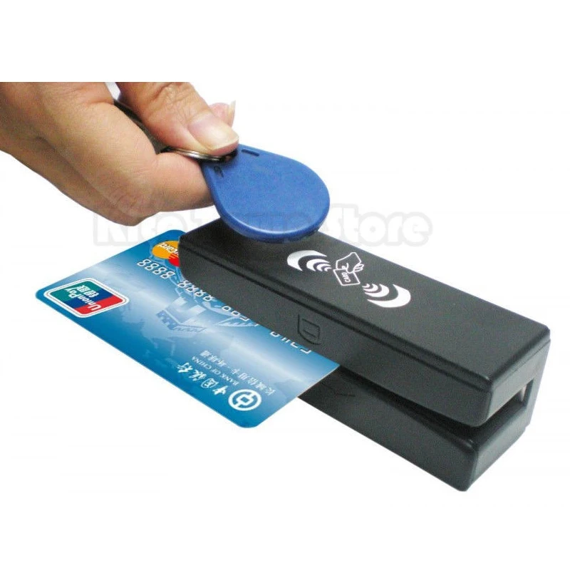 

USB Magnetic Card Barcode Reader Stripe Bidirectional Magnetic Stripe Reader MSR Card Reader POS Reader 1 2 track white