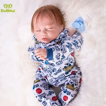 

Reborn baby dolls 48cm soft cloth body silicone reborn baby toys fashion children doll gift bebes reborn realista