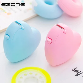 

EZONE Candy Color Masking Tape Cutter Design Of Love Heart/Donut Shape Washi Tape Cutter Office Tape Dispenser School Supply