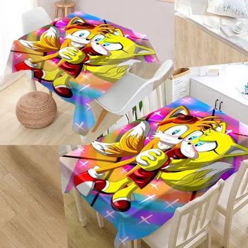 

Custom sonic Modern Dustproof Tablecloth High Quality Print Tablecloth Everything for Home and Kitchen