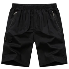 ZVAQS шорты для мужчин летняя Хлопковая мужская одежда свободные большие размеры пять брюки Повседневная Верхняя одежда пять цветов однотонные шорты LX013