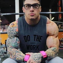 Мужские летние тренажерные залы Фитнес с капюшоном майка мода мужская одежда свободные дышащие Рубашка без рукавов Облегающая майка