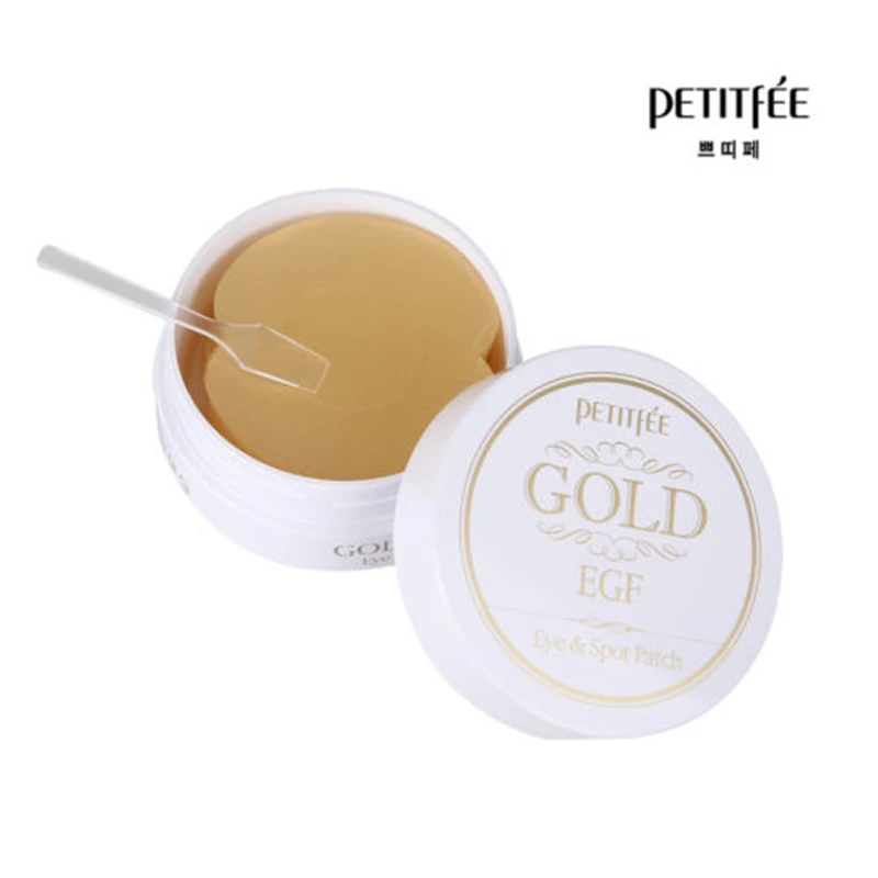 Патчи для глаз PETITFEE золотистые и EGF 90p (маска 60p патч пятен 30p) средство удаления от