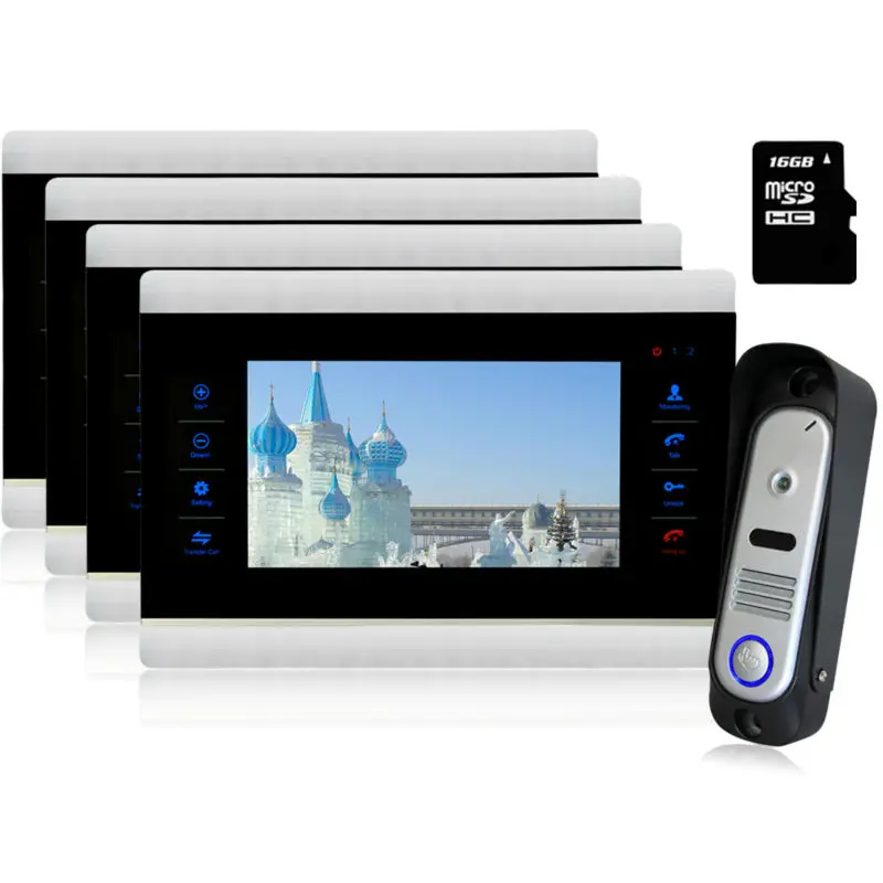 Homefong Video Doorbell Home Security System Kit 7 TFT Color Video font b door b font