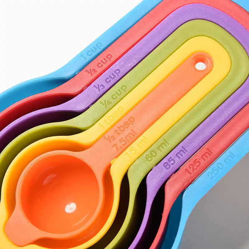 Plastic measuring spoons cups tablespoon set tools for baking coffee 