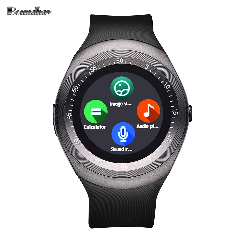 Bounabay Смарт часы для человек Bluetooth многоязычные функция Часы Для мужчин Android IOS