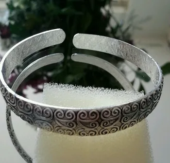 

Free shipping@@10PC@@@ New Tibetan Silver Totem Cuff Bangle Bracelet Lovely Quality UK SELLER New