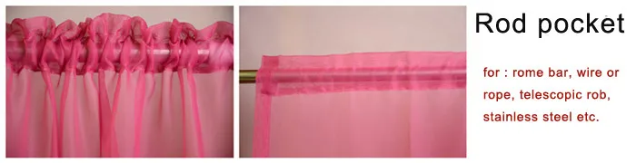 Curtains-rod pocket type 1