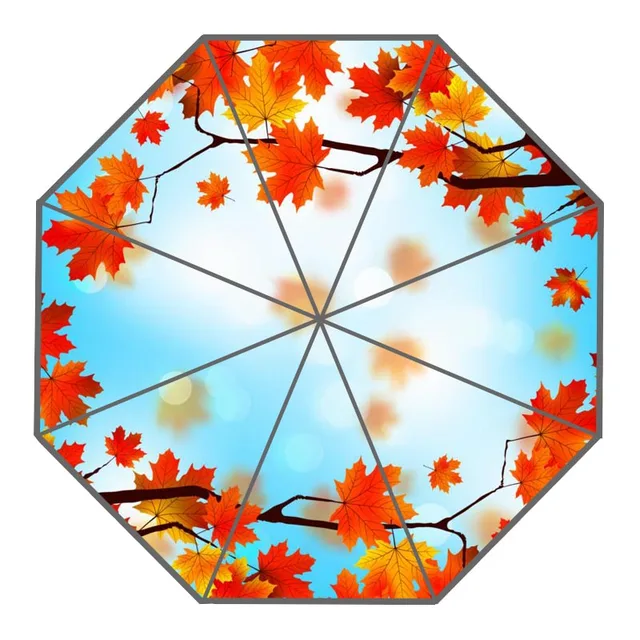 New Arrive Custom Harvest of autumn, maple leaf Umbrellas Creative