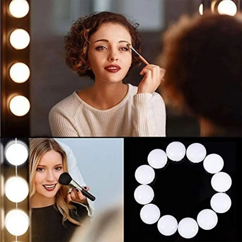 

Makeup Mirror Light String Rotary Retraction Line Led Mirror Headlight With Memory Dimming Style