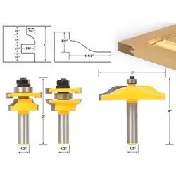 Новинка 3 шт Tenon резак комплект сплава карбида фрезы деревообрабатывающий инструмент