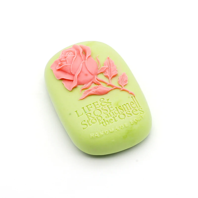 handmade soap silicone mold rose pattern suitable for the production of layered double color transparent soap mould