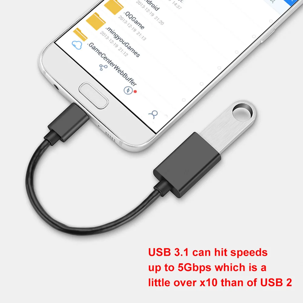 OTG USB 3,1 кабель type-C к USB 3,1 Кабель-адаптер конвертер портативный легкий