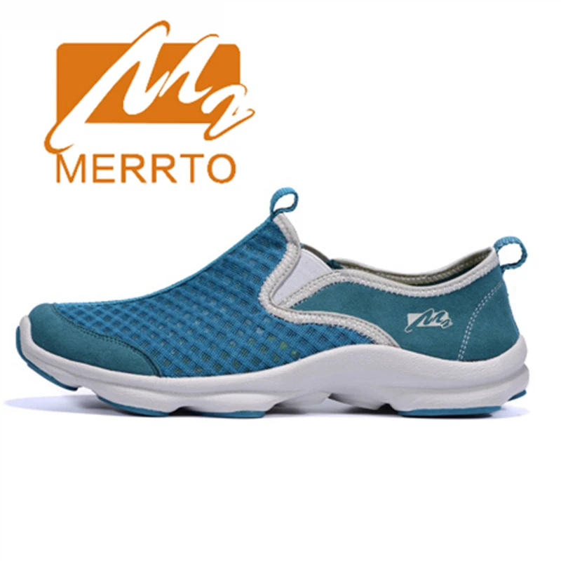 

2018 Merrto Lovers Walking Shoes Lightweight Outdoor Slip On Shoes Breathable Mesh For Lovers Free Shipping MT18533/MT18532