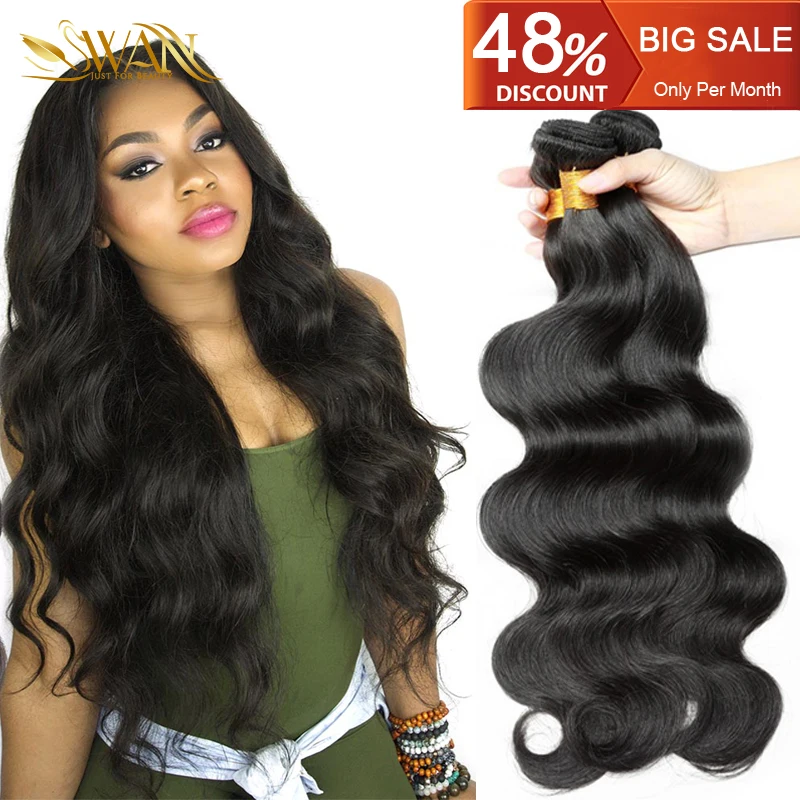 

Peruvian Virgin Hair Extension 7A Grade Unprocessed 100% Human Hair Body Wave 4 Bundles Pure Color Hair Weave Peruvian Body Wave