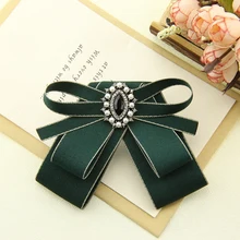 Для мужчин Для женщин унисекс вечерние костюм торжественная рубашка воротник галстук-бабочка в британском стиле с рисунком бабочки для девочек с кристаллами, стразами и лентой галстуки-бабочки аксессуары