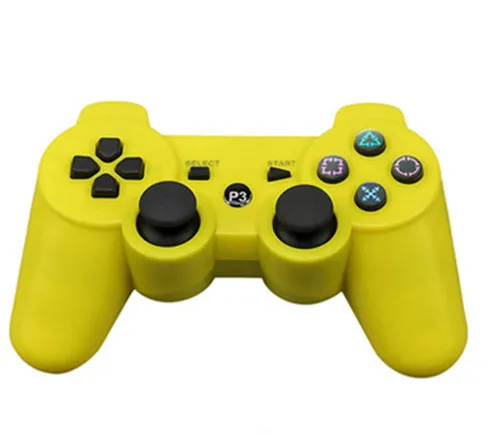 Беспроводной геймпад Bluetooth для PS3 контроллер для Playstation 3 для Dualshock PS3 контроллер - Color: yellow no box