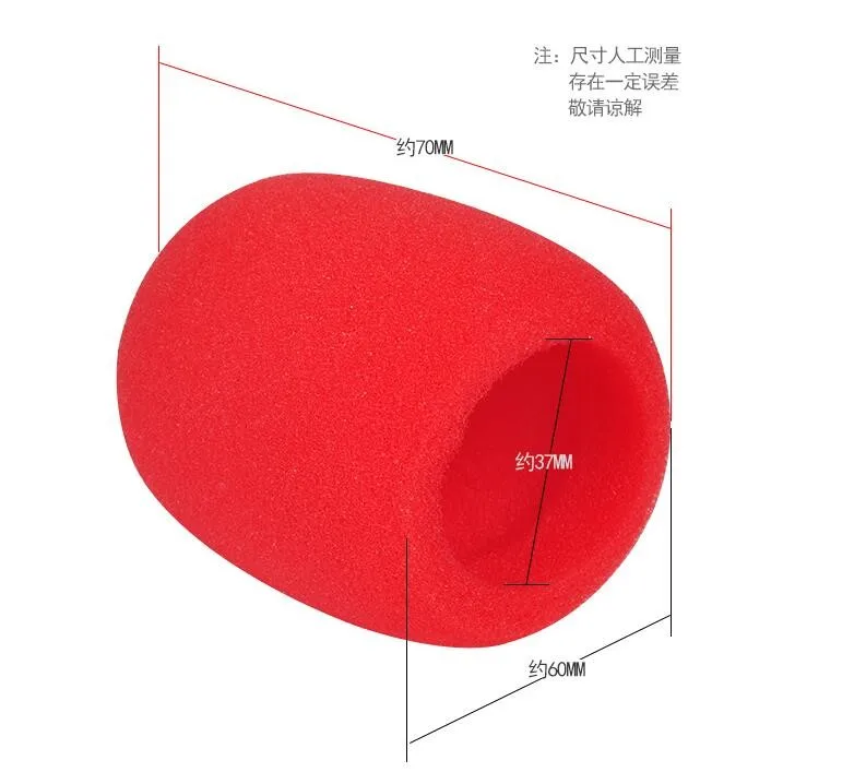 100 шт./лот Профессиональная студия ветрового стекла защитный гриль щит мягкой губкой MicrophoneCap Сгущает микрофон Пена Mic Обложка