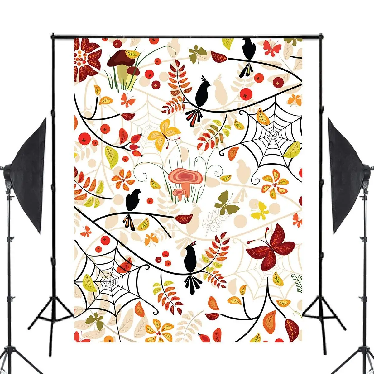 150x210cm Beautiful Autumn Floral Pattern Photography Backdrop Abstract Tree Branch Background Photo Studio Backdrop Props Wall