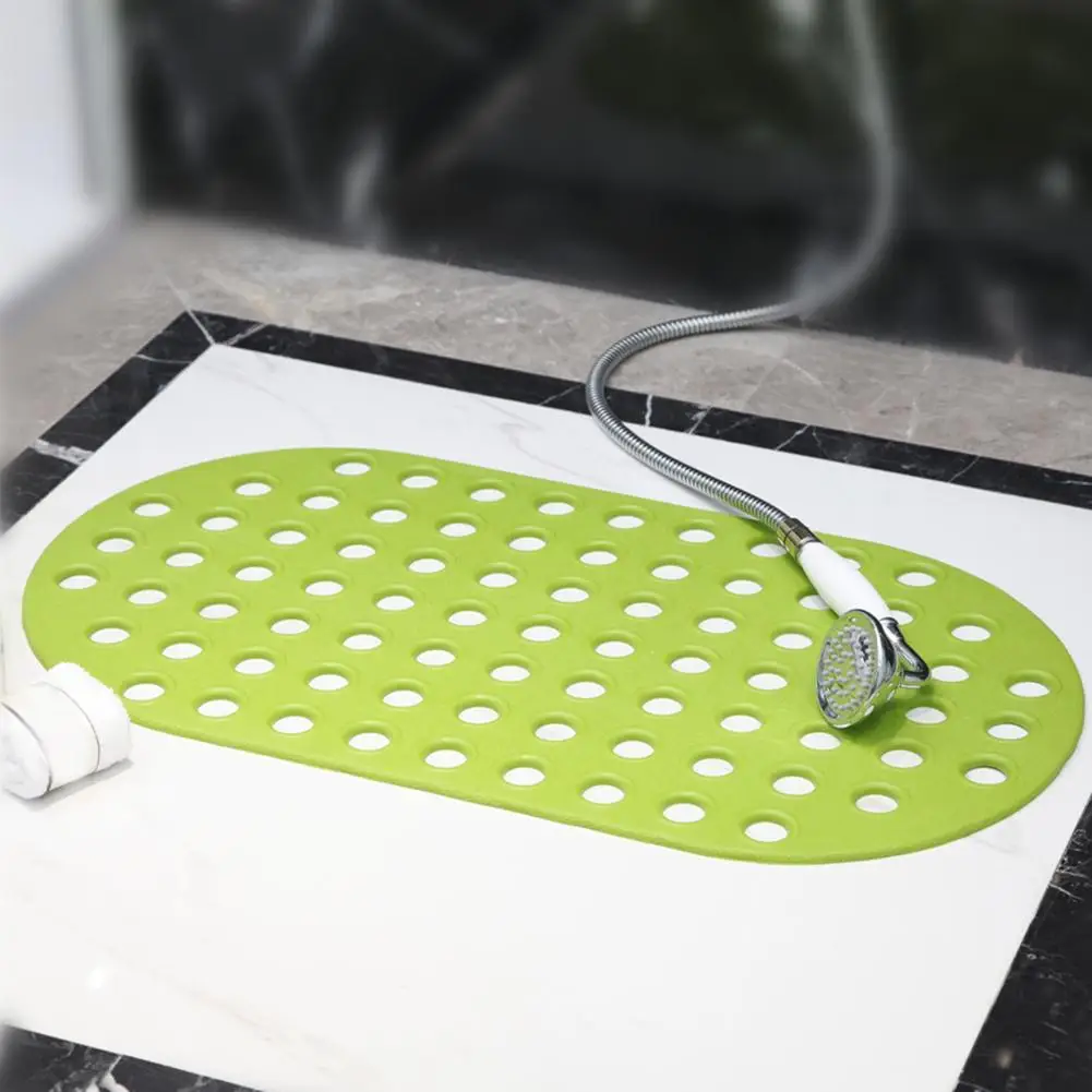 

Anti-Slip large bathtub shower toilet pad suction cup bathtub with drain hole