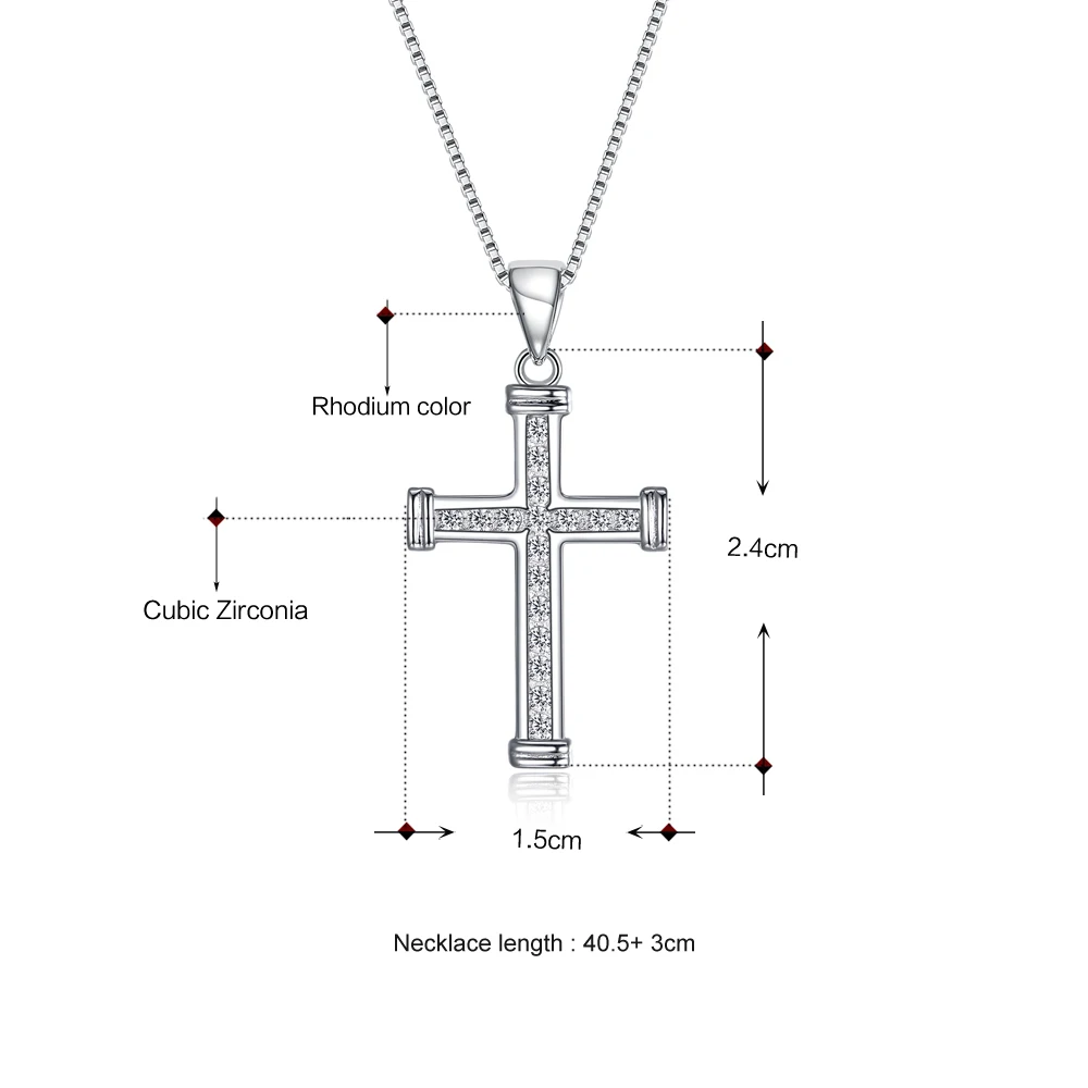 925 silver necklace size