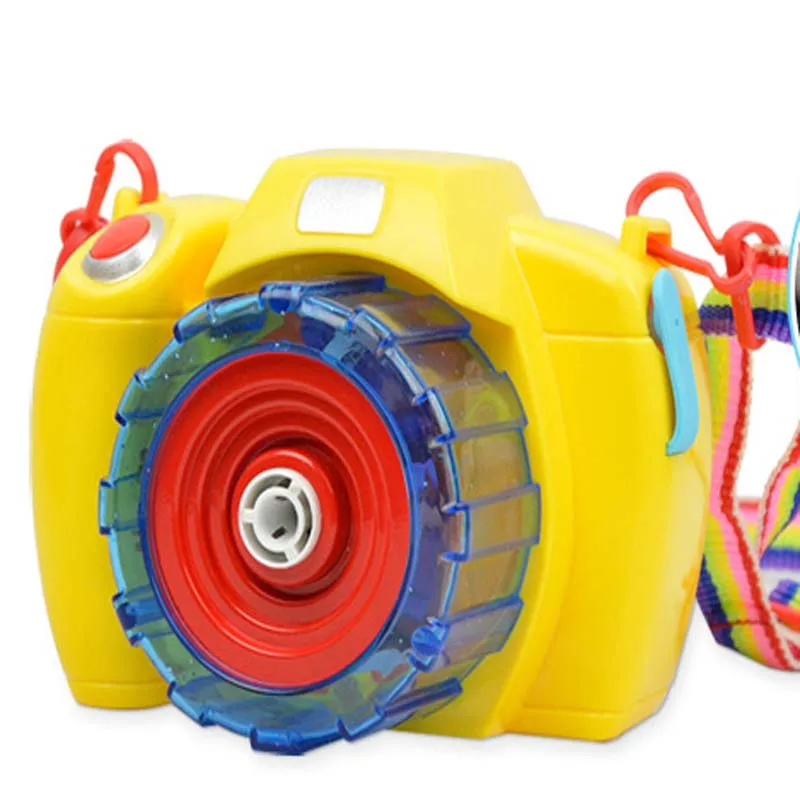 Summer children's cartoon electric bubble gun camera light music blowing bubble Toy Baby Shower Bubbles Maker Kids Outdoor Fun
