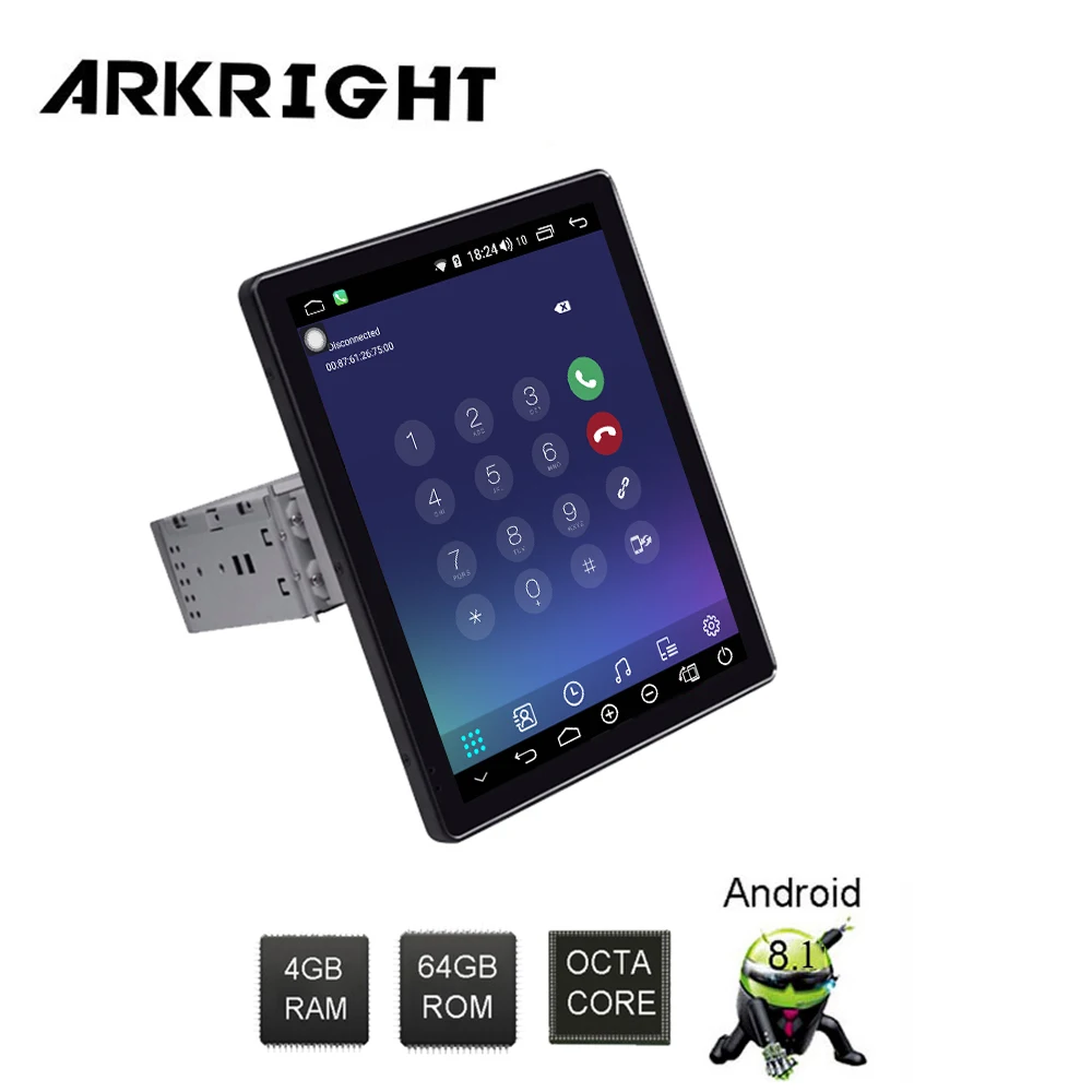 Автомобильный радиоприемник ARKRIGHT 9 7 дюйма 1Din 4 + 64 ГБ Android 8 1 GPS/Универсальный