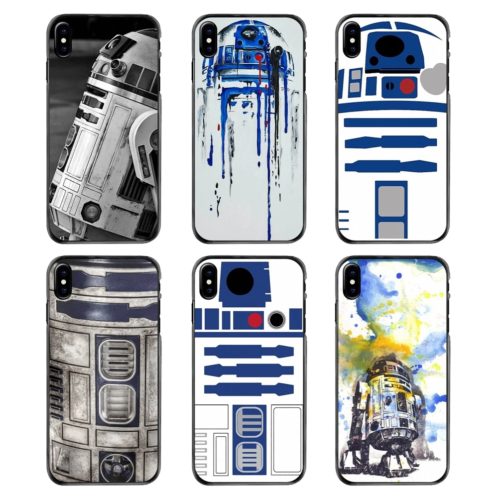 Звездные войны R2D2 робот Арт плакат для Iphone 4 4s 5 5S 5C SE 6 S 7 8 Plus X XR XS Max iPod Touch Жесткий