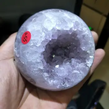 

Perfect natural amethyst agate cave crystal ball 550g