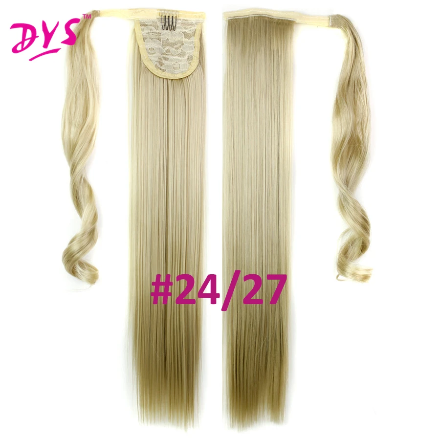 Deyngs 60cm Long Straight Clip In Hair Tail False Hair Ponytail Hairpiece With Hairpins Synthetic Hair Pony Tail Hair Extensions (13)