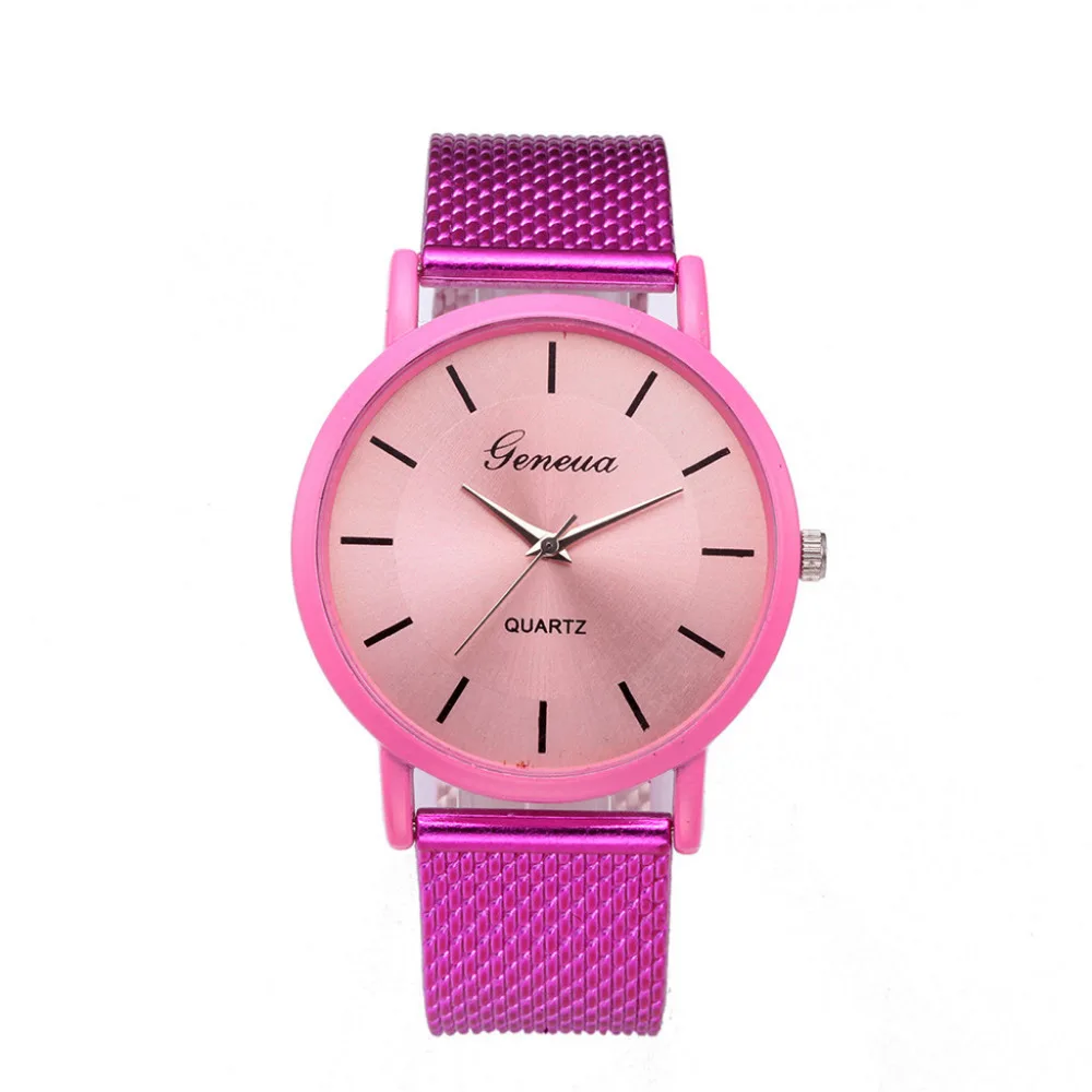 MIGEER Women Watch Fashion Multicolor Silicone Mesh Belt Creative Strap Wristwatch Casual Quartz Watches Gift Relogio Feminino