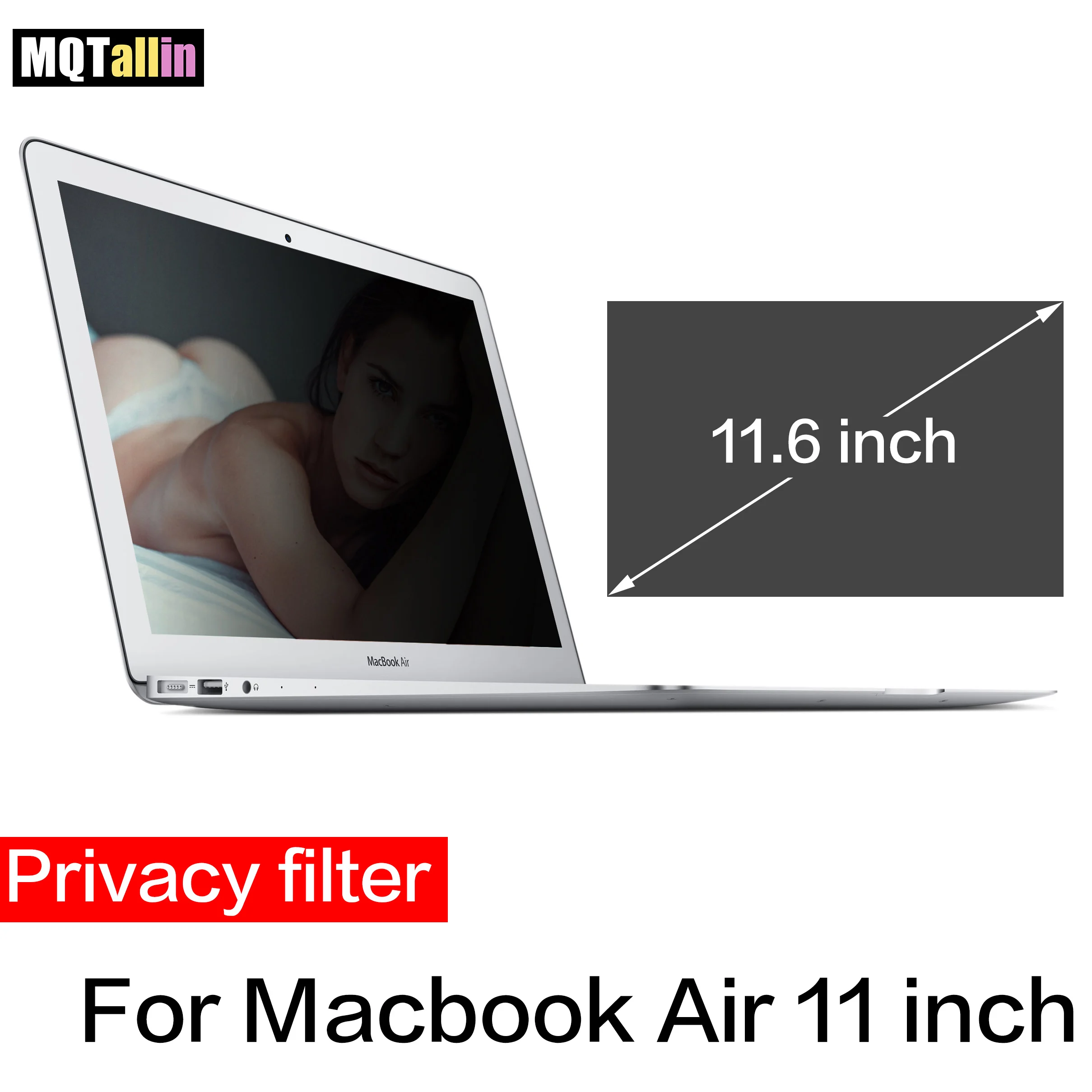 Фильтр конфиденциальности для Macbook Air, 11 дюймов, модель ноутбука A1465 A1370, Антибликовая Защитная пленка для экрана, Размер 257 мм* 145 мм для Air 11,6