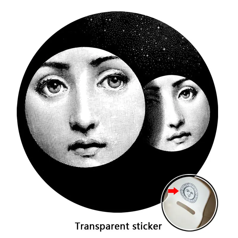 NO.1-28 дизайнер Fornasetti обои такие же, как прозрачные наклейки для украшения гостиной 1 шт - Цвет: 10