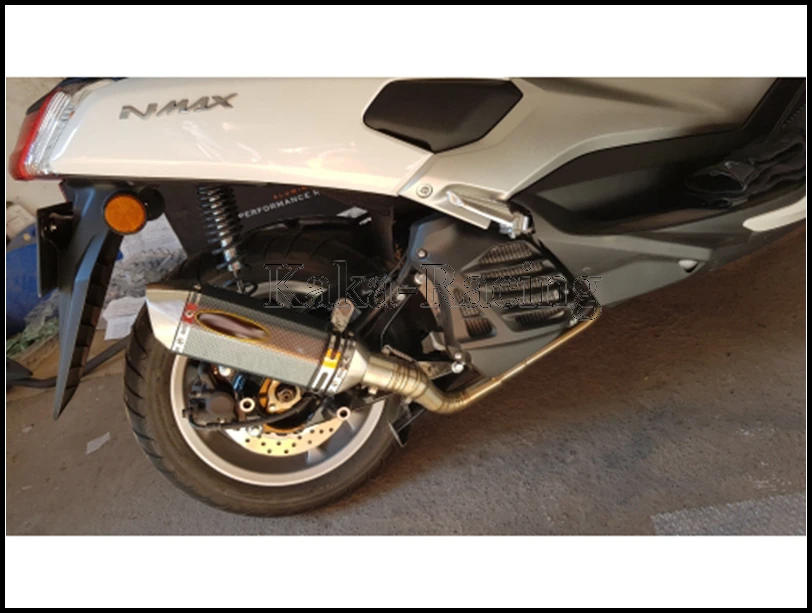 Выхлопная труба для мотоцикла, полная система, передний средний коллектор, без шнуровки для Yamaha NMAX155 NMAX125 N MAX 125 NMAX 155 N-MAX 155