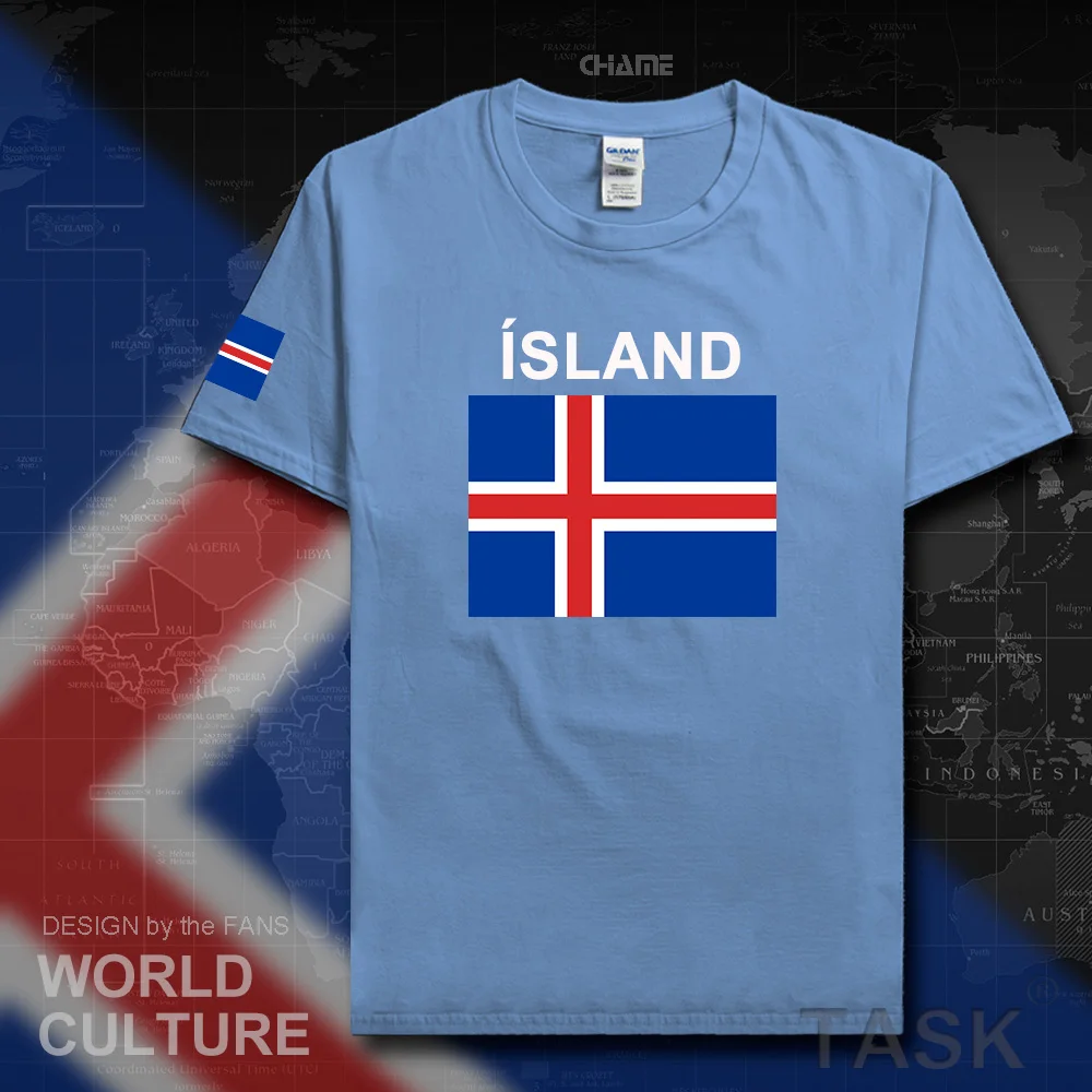 Iceland mens t shirts 2017 jerseys nation team tshirt 100%