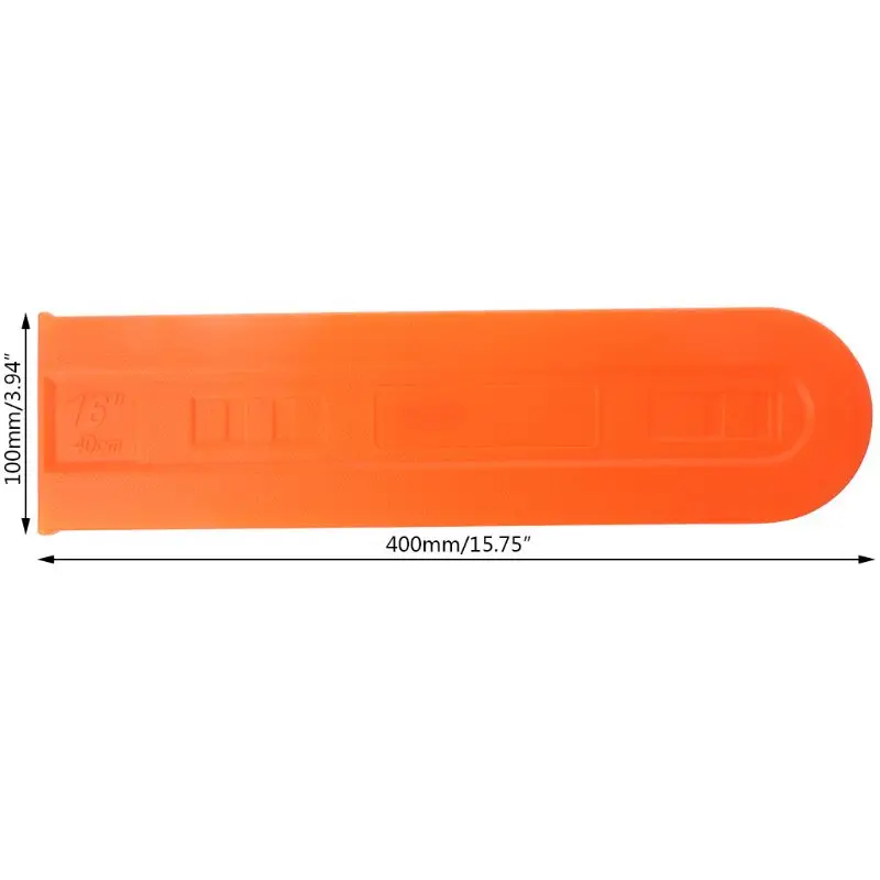 OOTDTY 16" Orange Chainsaw Bar Cover Guide Plate Protector Chain Guard Case for Agriculture Supplies Accessories