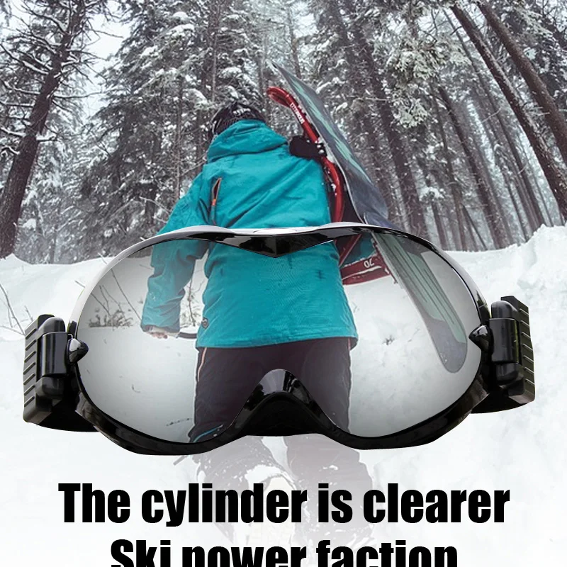 

Double anti-fog lens ski goggles men and women anti-UV snow skiing mounted goggles