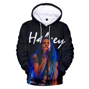 

Hip hop Men's 3D Hoodies Halsey Casual Fall Winter Sweatshirt Long Sleeve Pullovers Clothes Singer Halsey Hoodies Women Coat