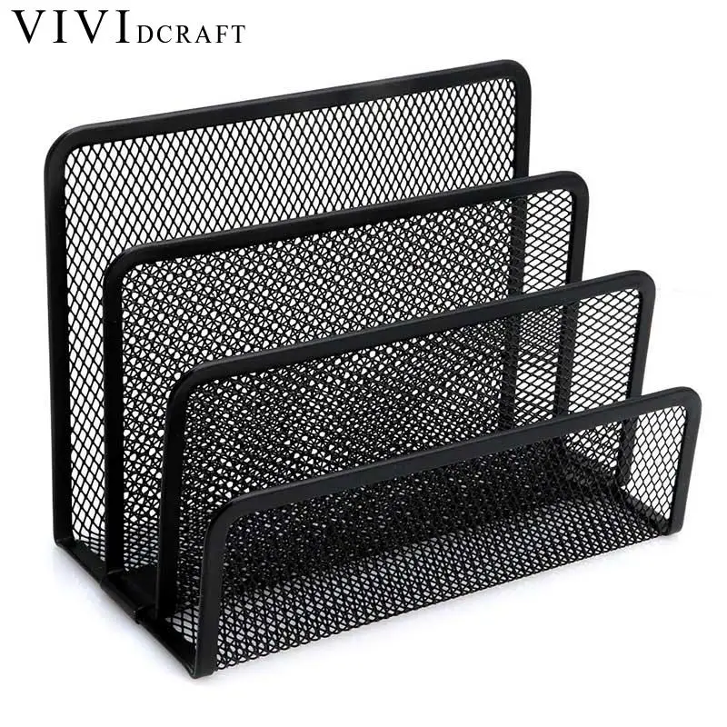 Vividcraft Metal Desk Folder Magazine File Paper Holder Office Desktop