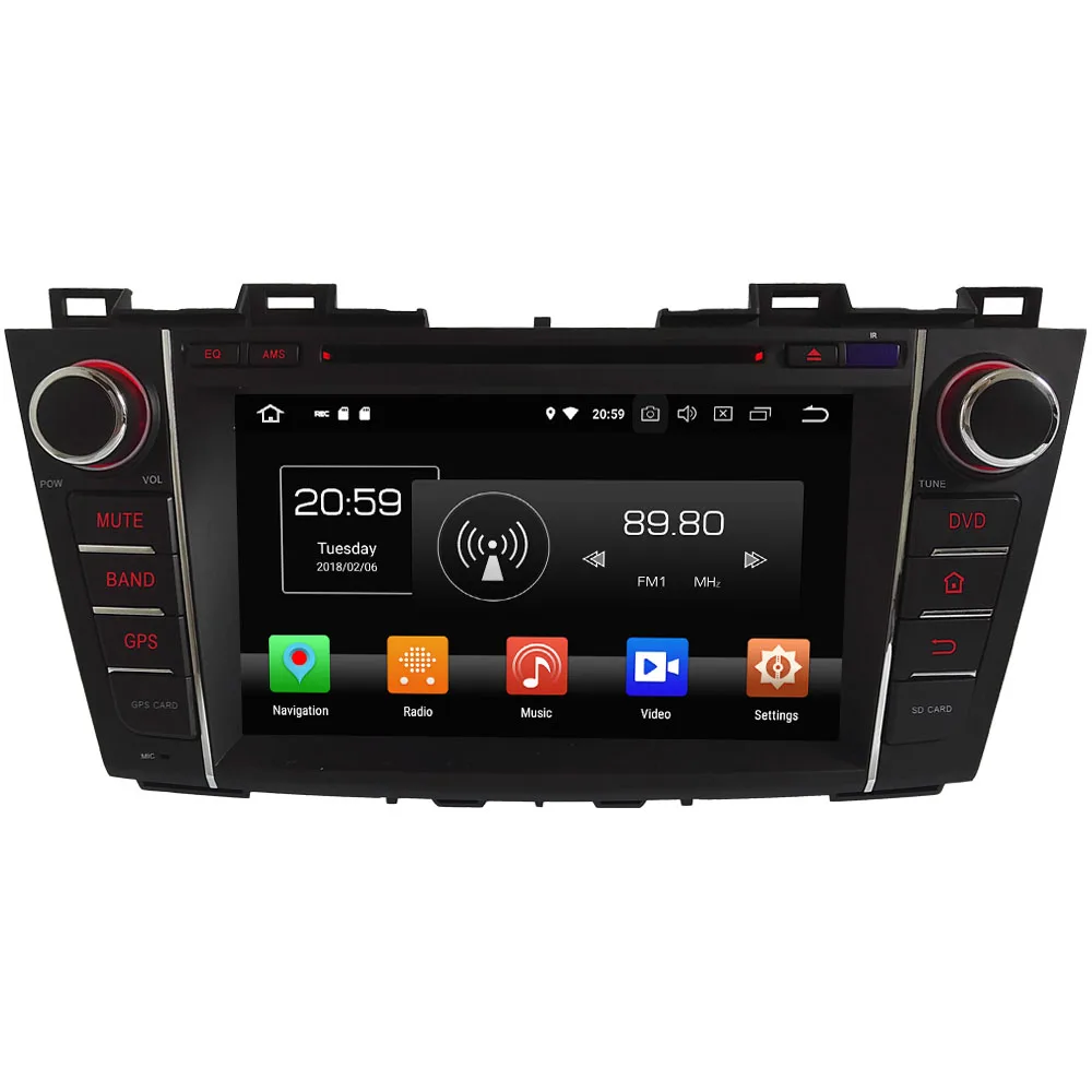 

8" Android 8.0 Octa Core 4GB RAM 32GB ROM Car DVD Stereo radio player DAB for Mazda 5 Premacy 2009 2010 2011 2012 Support Bose