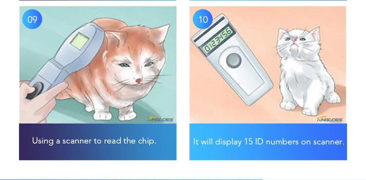 X 10 шт. 1,4*8 мм Rfid чип имплантата шприц животные Id микрочип тег для кошки собаки домашних животных