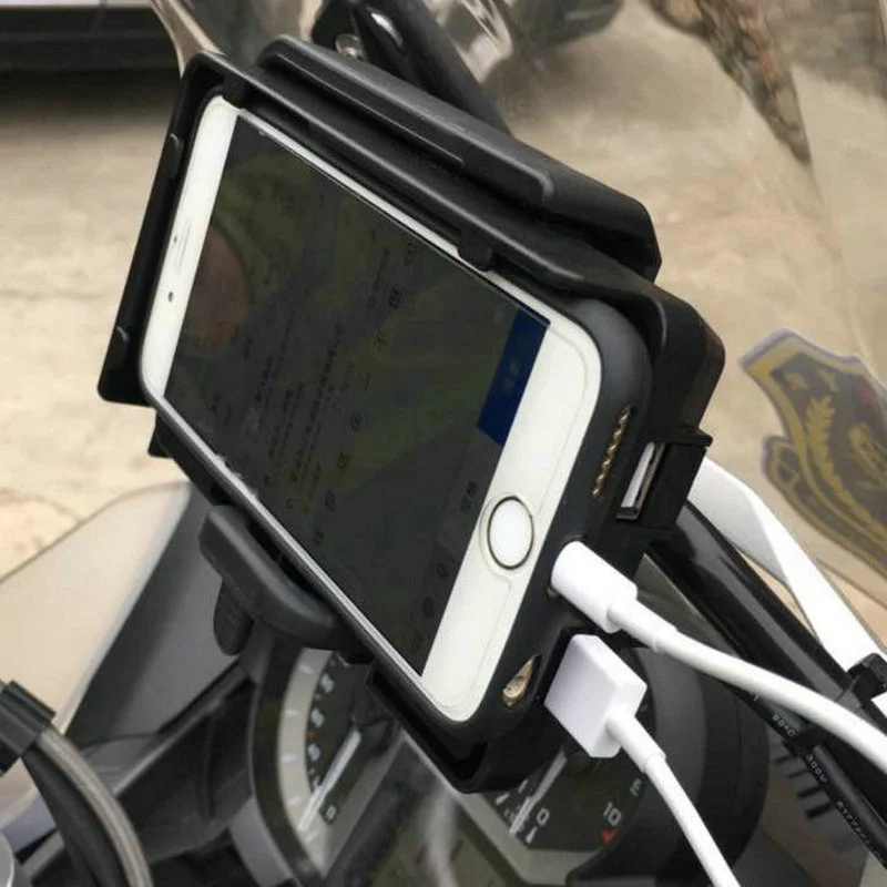 for BMW 2013-2017 R1200GS LC adventure GSA R1200R S1000R XR Multi-functional Mobile Phone Navigation Bracket USB Phone Charging (6)